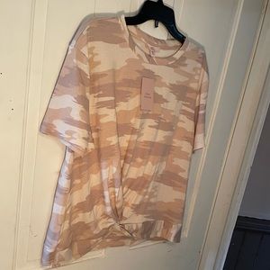 Camo Blush Top